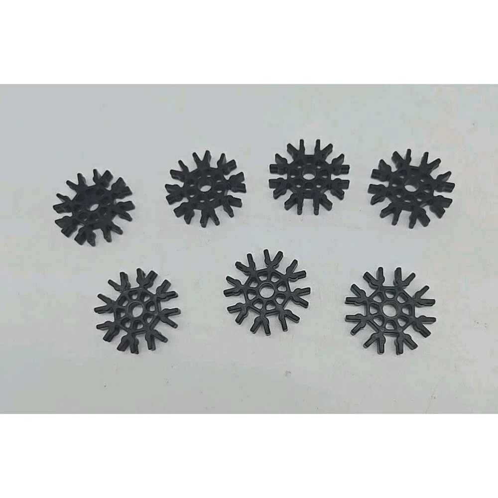 K'Nex Micro 8 Way Connectors Roller Coaster Parts Black Full Moon 7 Replacements